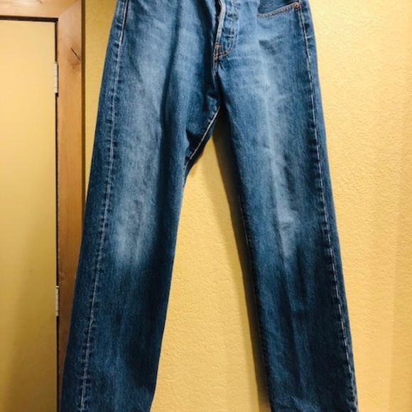 Levis 501 vintage button fly 30 30 , 100 % cotton - Picture 1 of 15